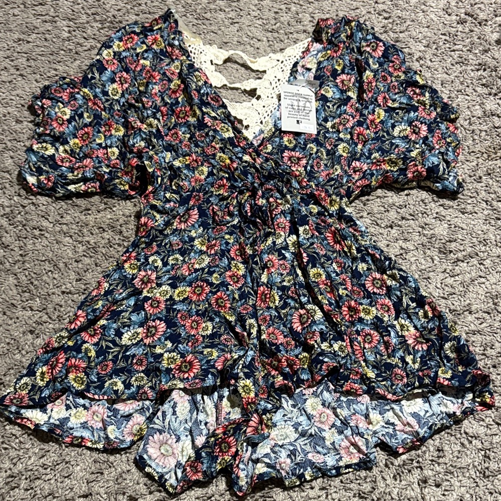 Floral Print Jumpsuit